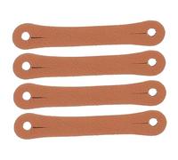 JOINPAYA 4pcs Drum Stick Control Clip Leather Auxiliary Tool Drumstick Finger Grip Straps for 5a 7a Drumsticks Non-slip Fixing Aid for Beginner Drummers Random Color
