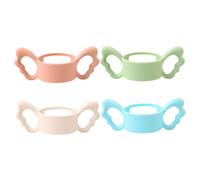 JOINPAYA 4pcs Ergonomic Silicone Bottle Handles for Bottles Feeding Grip Easy to Clean Replace Prevent Dropping
