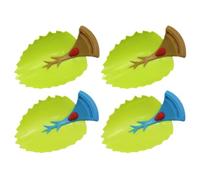 JOINPAYA 4pcs Faucet Extenders for Bathroom Faucets, Sturdy TPE and Plastic Water Tap Extension Tools, Green Cartoon Design to Bring Water Closer for Hand Washing Random Color