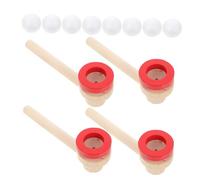JOINPAYA 4pcs Floating Ball Game for Kids Educational Blowing Toy Set Blow Pipe Engaging Sensory Training for Children for Indoor Play and Balance Exercises