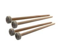JOINPAYA 4pcs Gong Mallets Chinese Percussion Mallets with Wood and Cotton Linen for Bright Sound and Easy Replacement for Concert and Hand Percussion Instrument Use Random Color