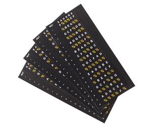 JOINPAYA 4pcs Guitar Fingerboard Stickers for Beginners - Color-coded Fretboard Note Decals for Electric Acoustic Guitars for Chord and Scale Practice