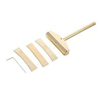 JOINPAYA 4pcs Guitar Fret Press Caul Set Metal Fret Inserts and Gold Tone Wrench Clamp Professional Guitar Repair Tools Kit for Luthier and Instrument Maintenance