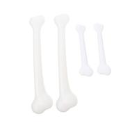 JOINPAYA 4Pcs Halloween Fake Bone Props Realistic Caveman Accessories for Scary Decorations Plastic Skull Bones for Haunted Scenes for Parties and Trick Treaters
