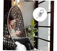 JOINPAYA 4pcs Hammock Chair Springs Metal Hanging Swing Accessory with Rotation Adapter Rings Low Noise Durable Porch Swing Fixing Kit for Outdoor Relaxation