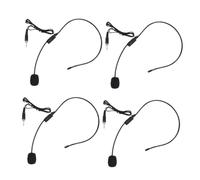 JOINPAYA 4pcs Head-mounted Microphone with Voice Amplifier Earhook Mic for Teaching Tour Guiding and Customer Service Sound Pickup and Background Noise Reduction