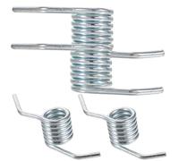 JOINPAYA 4pcs Hydraulic Jack Return Springs Replacement Parts Silver Iron Torsion Springs for Horizontal Jack Handle Easy to Install and Use Practical Lightweight Replacement Supplies