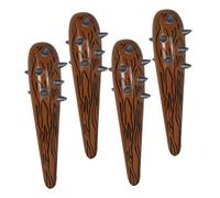 JOINPAYA 4pcs Inflatable Cheering Sticks Balloon Noise Maker Cheer Sticks Fake Wood Bat Thundersticks Team Spirit Accessories Sport Events Music Concerts Birthday Party Favors