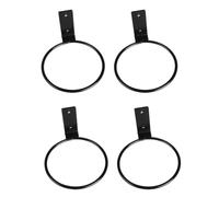 JOINPAYA 4pcs Iron Wall Planter Hook Brackets for Flower Pots, Easy to Install and Clean, Black Ring Hanging Basket Holders Suitable for Indoor and Outdoor Use