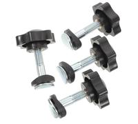 JOINPAYA 4pcs Lawnmower Handle Nut Bolt Kit High-Strength Corrosion-Resistant Screws for Tractor Push Lawn Sweepers Outdoor Lawn Machine Accessories with Quick-Tightening Wing Nuts