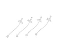 JOINPAYA 4pcs Learn to Drink Cup Spout Silicone Straw Wide-mouthed Bottle Drinking Straws for Milk Bottle for Toddlers and Boy Girl at Home Go