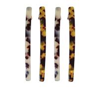 JOINPAYA 4pcs Leopard Print Barrettes Hair Clips for Women, Large Spring Hairpin Set with Dark and Beige Patterns, Simple Decorative Hair Accessories and Styling