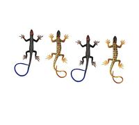 JOINPAYA 4Pcs Lifelike Lizard Realistic Simulation Models Portable Funny Lizard Decorations for Parties and Garden Displays Safe High Class Plastic Material