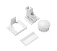 JOINPAYA 4pcs Magnetic Cabinet Safety Locks with 1 Key, Invisible Baby Proofing Locks for Cabinet Doors and Closet Doors, Sturdy Abs Material, Difficult for Little Ones, for Child Safety