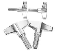 JOINPAYA 4pcs Metal Drum Wing Screws Silver Noise-reducing Cymbal Stand Wing Nuts for Jazz Drum Rack and Pad Ensure Stability and Quiet Performance
