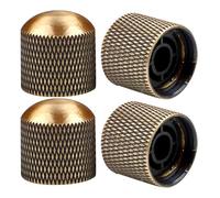 JOINPAYA 4pcs Metal Guitar Knobs Volume Tone Control Bass Volume Knob for Electric Guitars