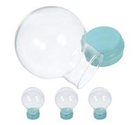 JOINPAYA 4pcs Mm Glass Snow Globe Dome with Rubber Seal, Empty Reusable Snow Globe Shell for DIY Christmas Crafts and Home Decoration, for Creating Unique Festive Ornaments