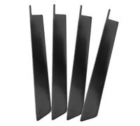 JOINPAYA 4pcs Piano Keytops Replacement Glossy Black Keytops for Various Piano Models for Repairs and Maintenance Easy Installation