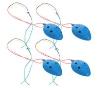 JOINPAYA 4Pcs Plastic Ocarina Professional Mini Wind Instrument for Beginners Durable Safe Musical Boys Random Color