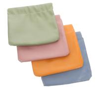 JOINPAYA 4pcs Portable Headphone Bag Mini Makeup Pouch Snap Closure Organizer Pouch for Small Toiletry Bag Use for Travel Makeup Storage Holds Change and Small Easily