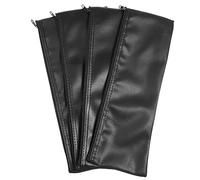 JOINPAYA 4pcs Pu Leather Microphone Pouch Stylish Storage Bag for Travel Durable and Practical Carrying Case for Singers and Musicians Fits Various Microphones