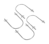 JOINPAYA 4pcs Radiator Pulley Hook Heater Base Caster Hook U-Shaped Metal Holder with Stable Support Effortless Installation for Electric Heater in Living Room and Bedroom