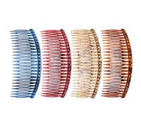 JOINPAYA 4pcs Resin Teeth Hair Combs Non-slip Hold Hair Securely PC Material Accessories for Women Embellishing Wedding Veils and Craft Project Random Color