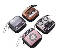 JOINPAYA 4Pcs Retro Style Small Coin Purse Set with TV, Radio, Projector, and Electronic Keyboard Designs - Multifunctional Portable Wallets for Women Party Mini Storage Bags