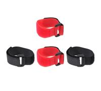 JOINPAYA 4pcs Rooster Anti-crowing Neck Belts Nylon Poultry Collars for Farm Use Noise Reduction Easy to Use Upgrade with Black Red Bands