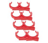 JOINPAYA 4pcs Rotatable Foldable Golf Ball Holder Clip Red Golf Ball Organizer Waist Bag Accessory for Golfing On-course Use