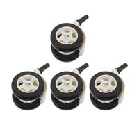 JOINPAYA 4pcs Silent Swivel Caster Wheels Threaded for Indoor Activity Walker Replacement Walker Wheels Spare Casters