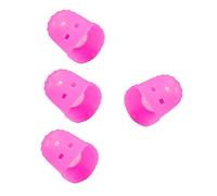 JOINPAYA 4pcs Silicone Guitar Fingertip Protectors Gel Thumb Guards for Guitar Banjo Mandolin Ukulele Sore Relief for Beginners Guitarists