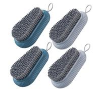 JOINPAYA 4pcs Soft Bristle Nail Brush for Cleaning Fingernails with Comfortable Handheld Shape and Compact Curved Body, Gentle Cleaning and Thorough Dirt Removal for Gardening and Cooking