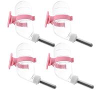 JOINPAYA 4pcs Stainless Steel Kettle Automatic Pet Water Feeder for Hamster Drinking Bottles Pet Cage Accessories