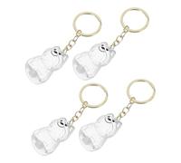 JOINPAYA 4pcs Transparent Dog Hair Keepsake Box Keychain Portable Pet Hair Storage Holder for Memorials and Everyday Carry Elegant Design for Cherishing Beloved Pets