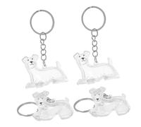 JOINPAYA 4pcs Transparent Pet Hair Storage Pendant Keychain Portable Memorial Keepsake Charm for Handbags Lightweight Storage Box to Preserve and Display Cherished Memories
