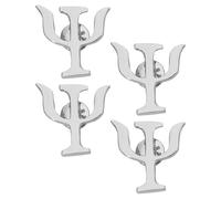 JOINPAYA 4Pcs Vintage Psychology Symbol Brooch Pins for Psychologists, Silver Alloy Lapel Pin Set for Men’S Suit Jackets, Women’S Dress Shirts, Bags, and Business Events