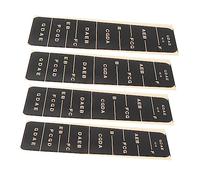 JOINPAYA 4pcs Violin Pitch Stickers Violin Fretboard Stickers Easy Learning Tool Note Locations Intonation Decals Paper Material