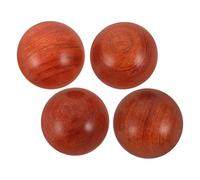 JOINPAYA 4pcs Wooden Baoding Balls for Elderly Hand Exercise and Meditation Relaxation Aid Solid Rosewood Hand Massager Balls for Silent Meditation Sessions