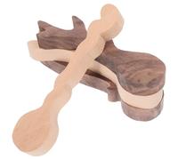 JOINPAYA 4pcs Wooden Spoon Carving Kit Blanks for DIY Woodcarving, Soft Unfinished Walnut and Beech Wood Blanks for Hobbyists and Beginners Crafting Spoon Whittling