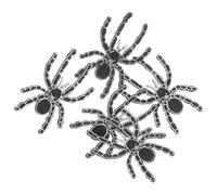 JOINPAYA 5 Pcs Cute Spider Patch Fabric Embroidered Applique Decorative Sew-on Repair Accessories Black Spider Shape for Clothes Dresses Daily Life