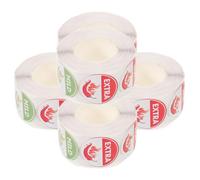 JOINPAYA 5 Rolls 4-Level Spicy Warning Stickers 25mm Food Caution Labels for Hot Sauce Bottles and Kitchen Seasoning - Small Round Chili Pepper Hot Food Indicator Decals