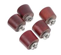 JOINPAYA 5 Sets Dark Beech Wood Pan Lid Knobs Heat-Resistant Replacement Handles for Pots Pans and Kettle Lids Universal Kitchen Cookware Accessories for Cooking