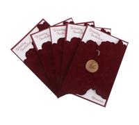 JOINPAYA 5 Sets Decorative Invitations Bridal Invitation Cards with Envelopes 7.07x4.72x0.08in Velvet Paper Soft Touch Elegant Style for Formal Wedding