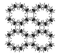 JOINPAYA 500pcs Realistic Spiders Halloween Prank Props for Haunted House and Party Decorations Creepy Mini Spider Toys for Scaring