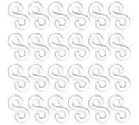 JOINPAYA 500Pcs S-Clips Rubber Band Connectors for Loom Bracelet Making, Handcrafts Supply with Small Hooks, DIY Rubber Band Bracelet Accessory for Jewelry Crafting