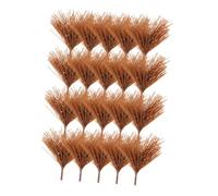 JOINPAYA 50Pcs Artificial Pine Needle Branches Brown Faux Pine Picks for Christmas Wreath Garland Tree Decoration DIY Home Party Supplies