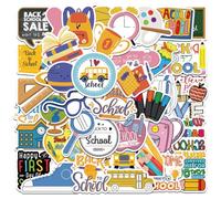 JOINPAYA 50pcs Creative Welcome Stickers for Back to Class Self Adhesive Greeting Stickers for Students Motivational Rewards Decoration for Classroom Essentials