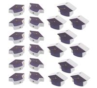 JOINPAYA 50pcs Graduation Cap Wood Spacer Beads Hat-Shaped Wooden Beads Rustic Charm Easy to Use Comfortable Crafting Experience for Crafting Projects and DIY Jewelry Making