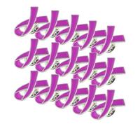 JOINPAYA 50pcs Metal Ribbon Lapel Pins for Health Awareness Charity Support, Lightweight Alloy Enamel Awareness Brooches for Events and Donation Purposes